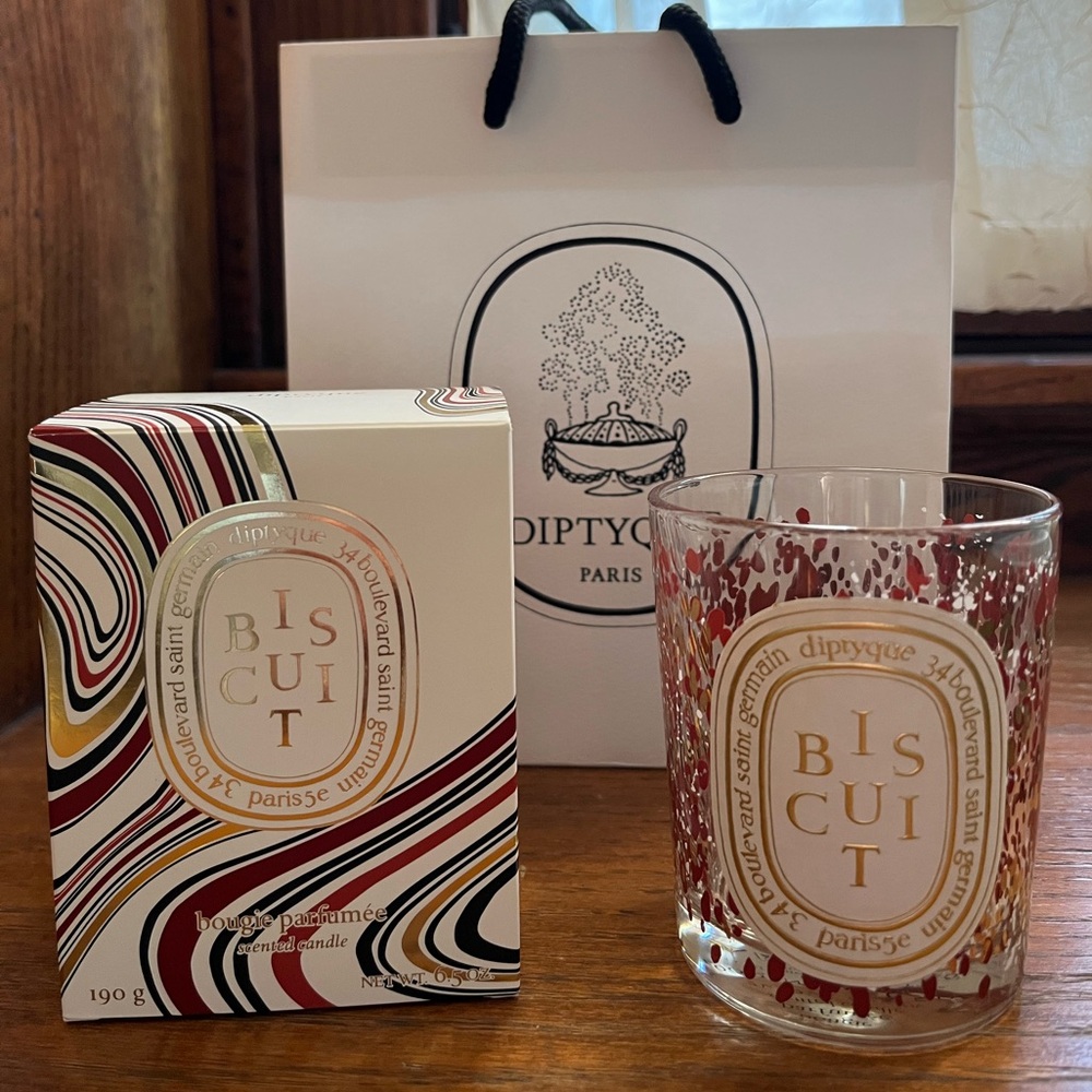 Empty Diptyque Biscuit Candle w/ box 190g/6.5oz
